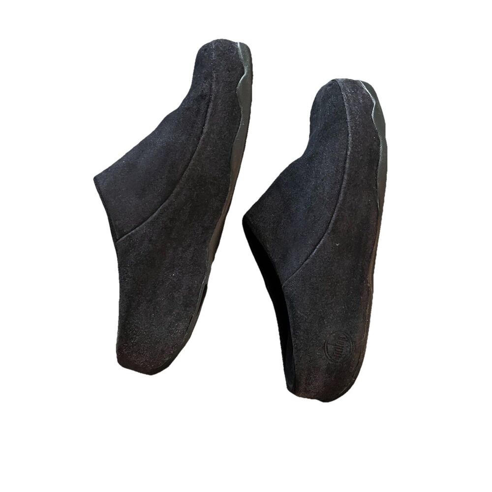 Fitflop Women’s Clogs 7 Suede Leather Blue Wobbleboard‎